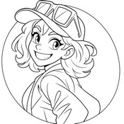 Dibujo descargable - Luna - Mo Co