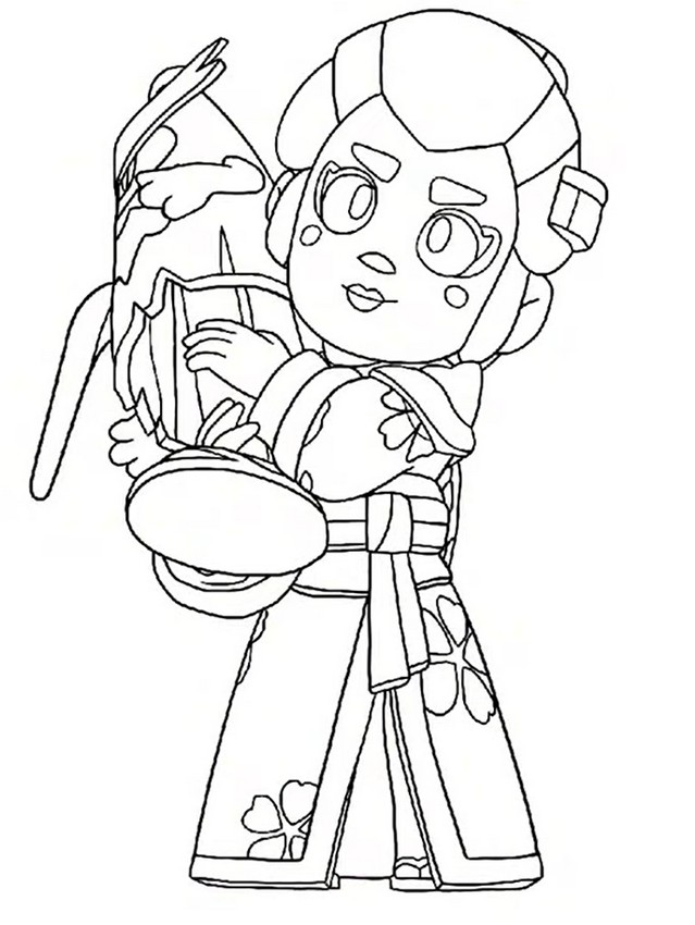 Coloring page Kasa-obake Piper