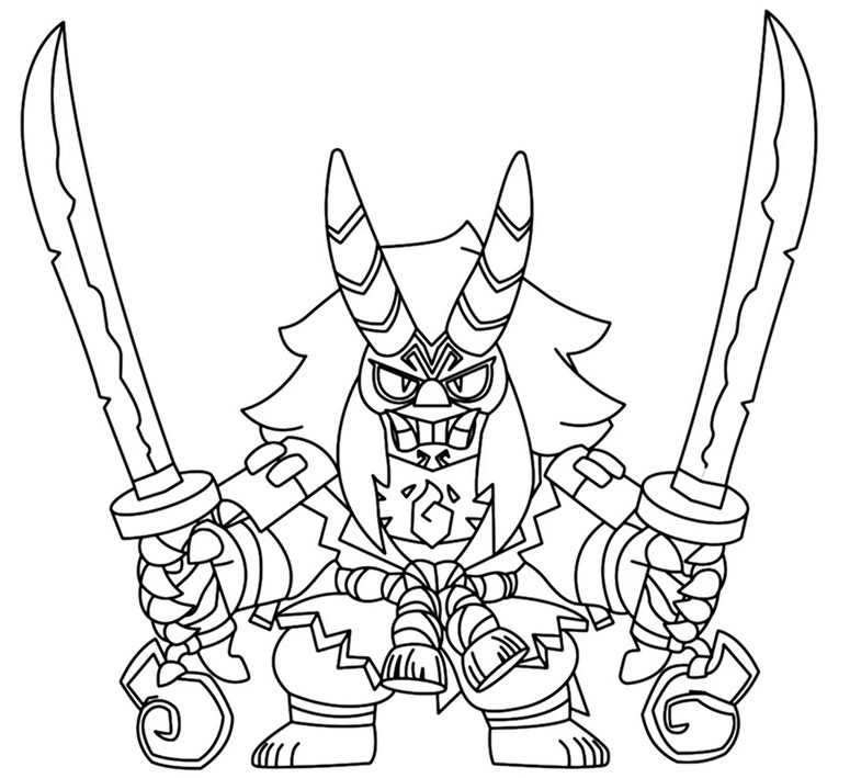 Coloring page Oni Kenji