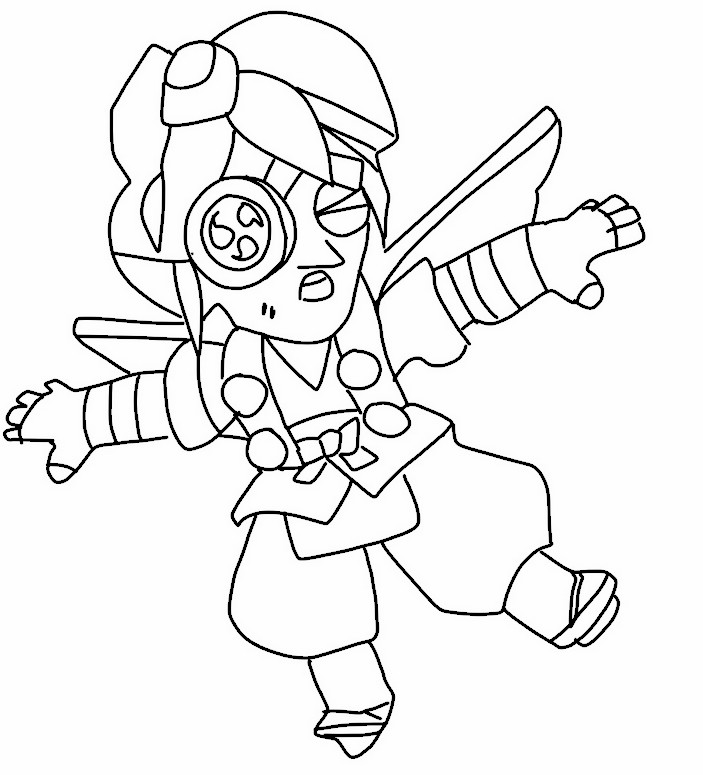 Coloring page Tengu Angelo