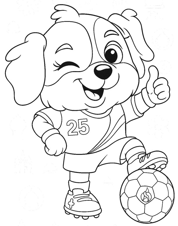 Coloring page Mascot