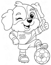 Dibujo gratuito - Mascota - Eurocopa Femenina 2025