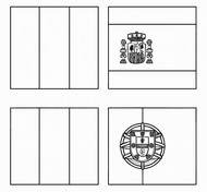 Dibujo para colorear - Grupo B - Eurocopa Femenina 2025
