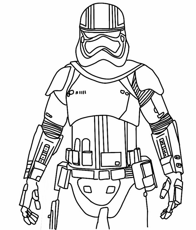 Coloring page Captain Phasma