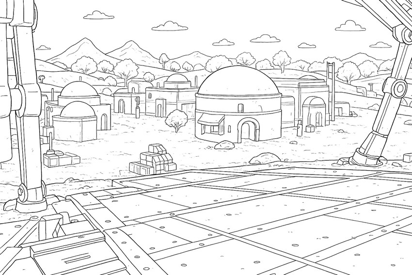 Coloring page Outpost Enclave