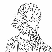Printable coloring - Wookiee Team Leader - Fortnite - Star Wars