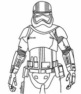 Downloadable coloring - Captain Phasma - Fortnite - Star Wars