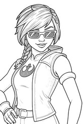 Image to color - Apprentice Evie - Fortnite - Star Wars