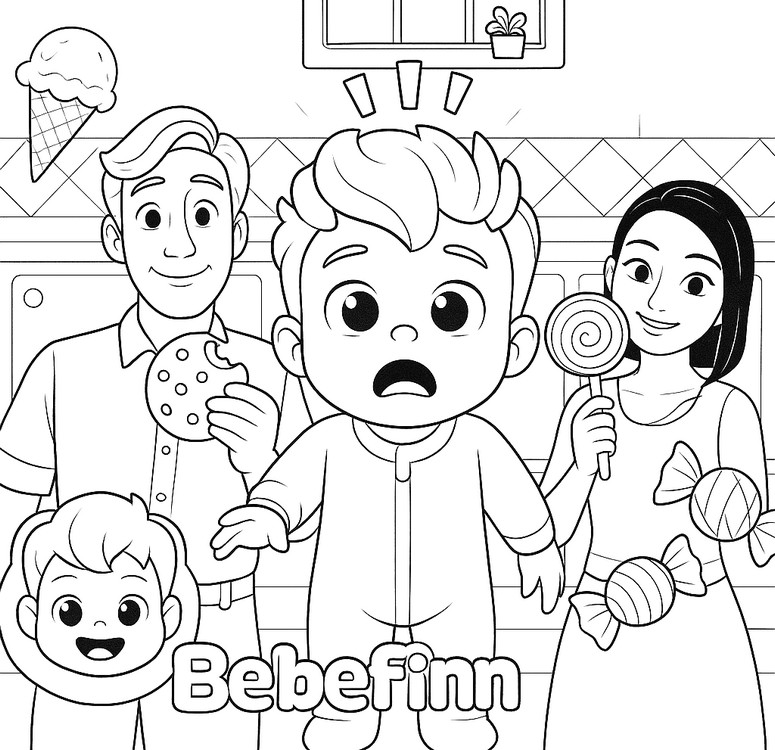 Coloring page Yes Papa, Yes Mama
