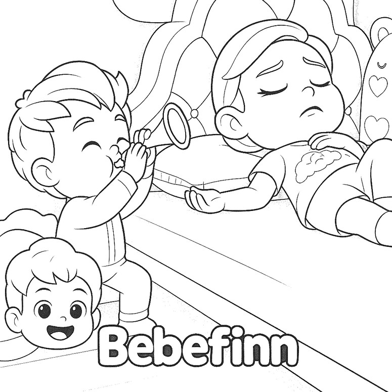 Coloring page Good morning song
