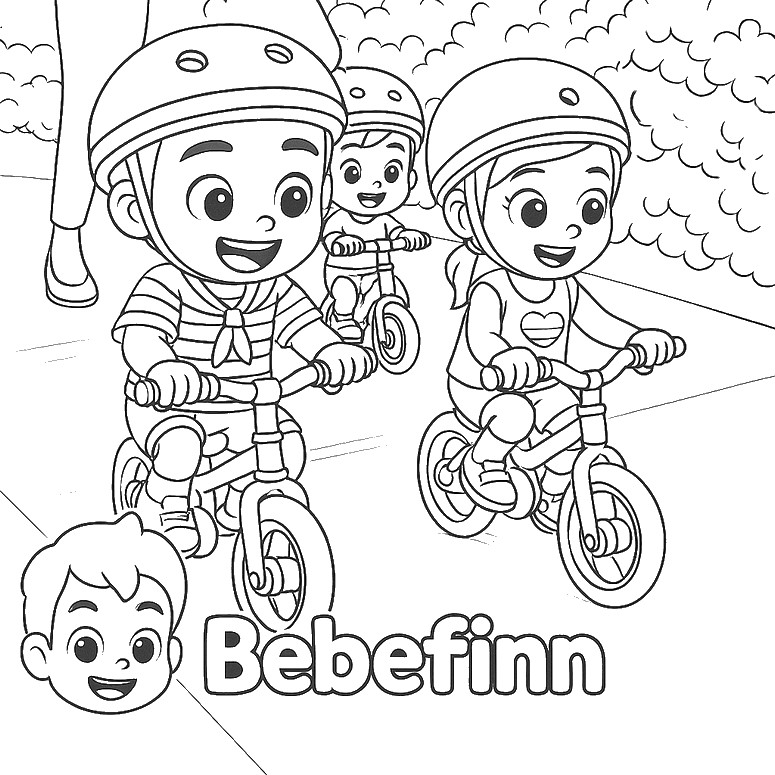 Coloring page Bike song