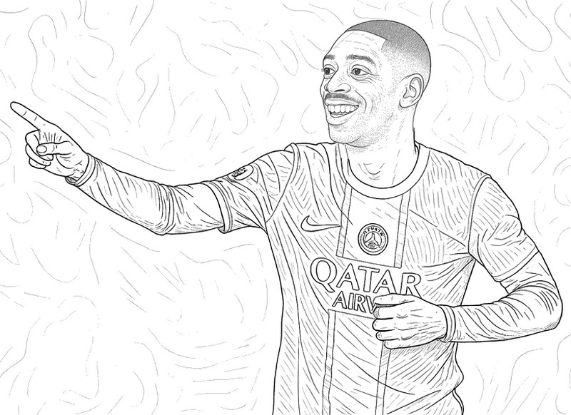 Kolorowanka Ousmane Dembélé