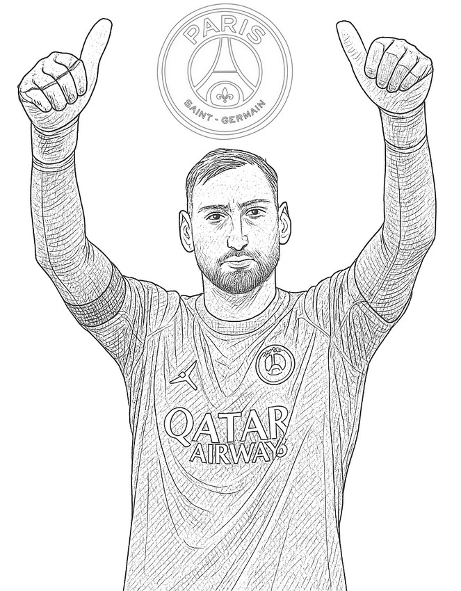 Coloring page Donnarumma