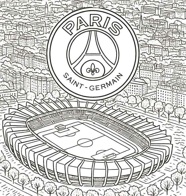 Coloring page Parc des Princes