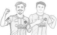 Coloriage Vitinha & Neves