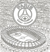 Disegno da colorare Parc des Princes