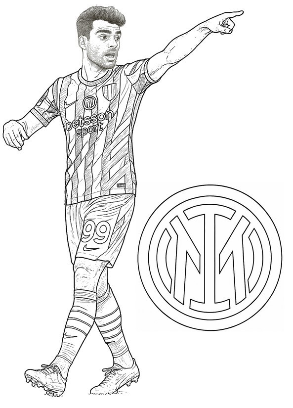 Coloring page Mehdi Taremi