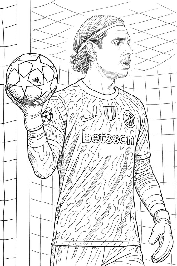 Disegno da colorare Yann Sommer