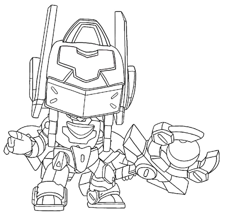 Disegno da colorare Finx mecha