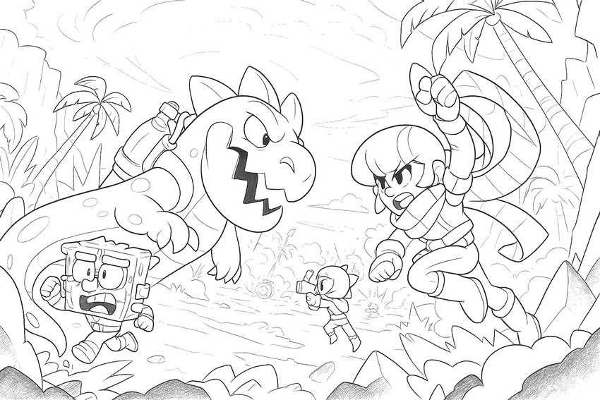 Disegno da colorare Arena dei brawler