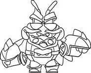 Disegno da stampare - Clancy kaiju - Brawl Stars - Attacco del Kaiju