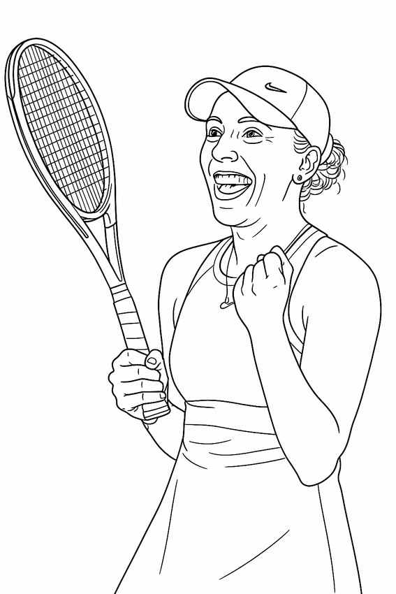 Disegno da colorare Madison Keys – Australia