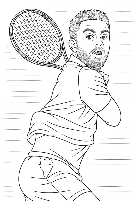 Desenho para colorir Arthur Fils - França