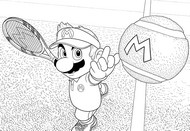Printable coloring - Mario Tennis Fever - Tennis 2025