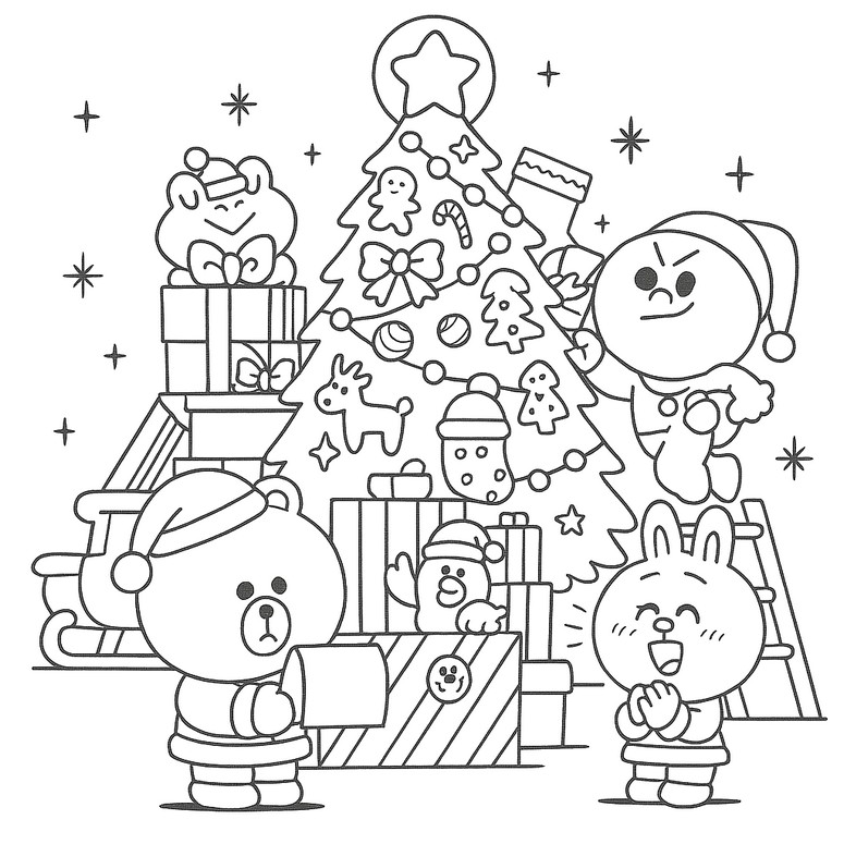 Disegno da colorare Natale