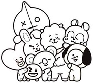 Dibujo gratuito - BT21 - Line Friends