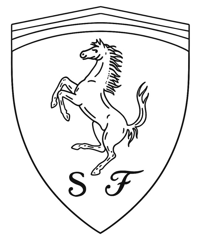 Desenho para colorir Ferrari