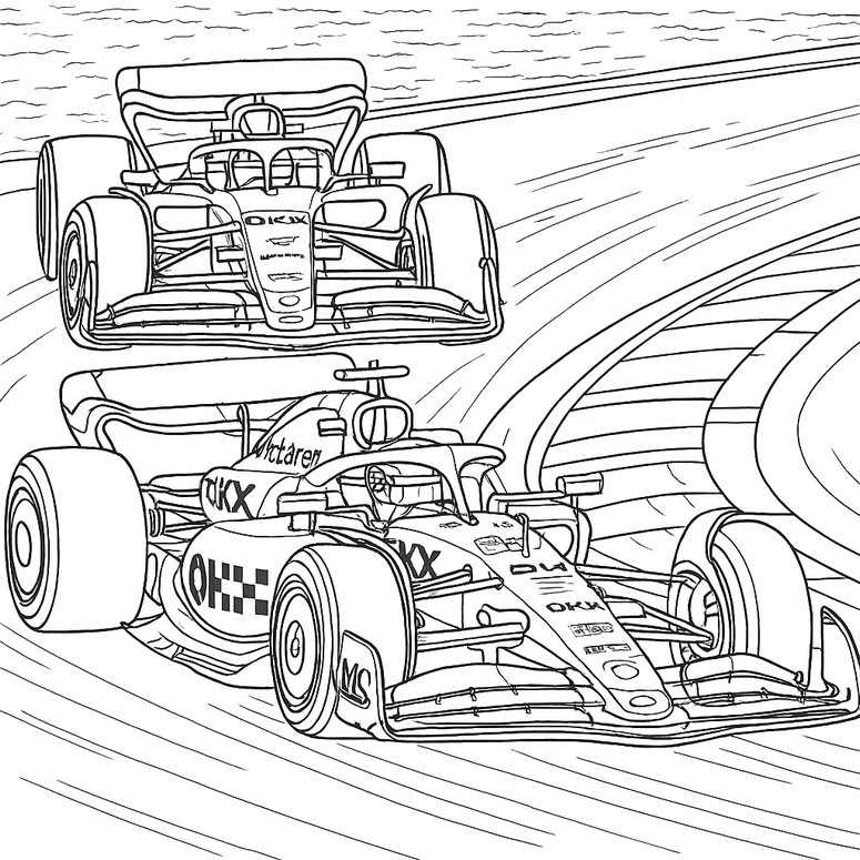 Desenho para colorir McLaren
