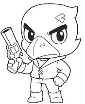 Dibujo gratuito - Crow - Brawl Stars - Chibi