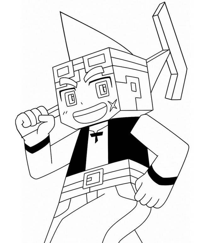 색칠 Minecraft 만화