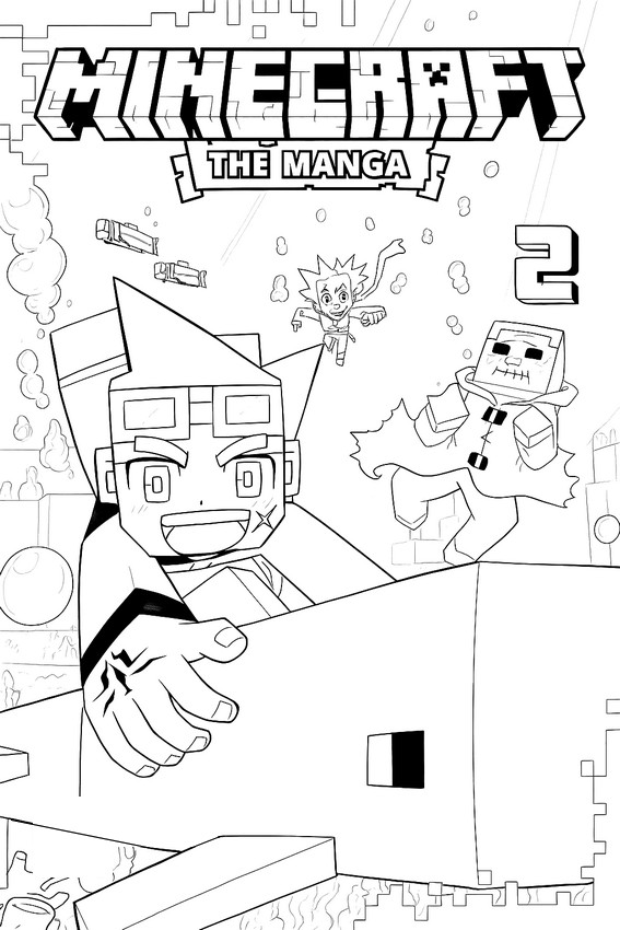 색칠 Minecraft 만화