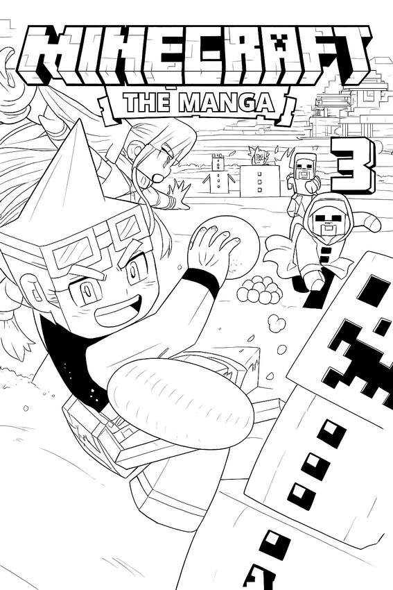 색칠 Minecraft 만화