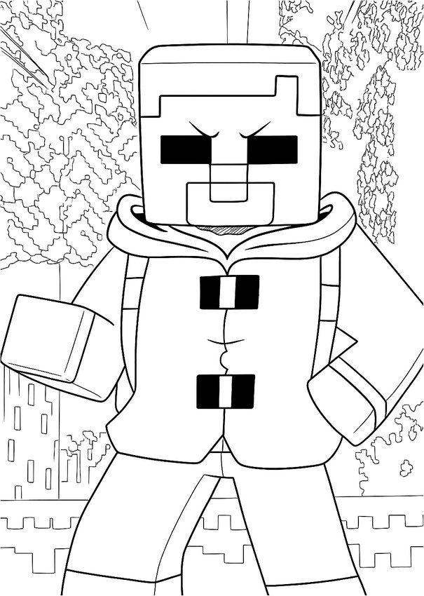 색칠 Minecraft 만화