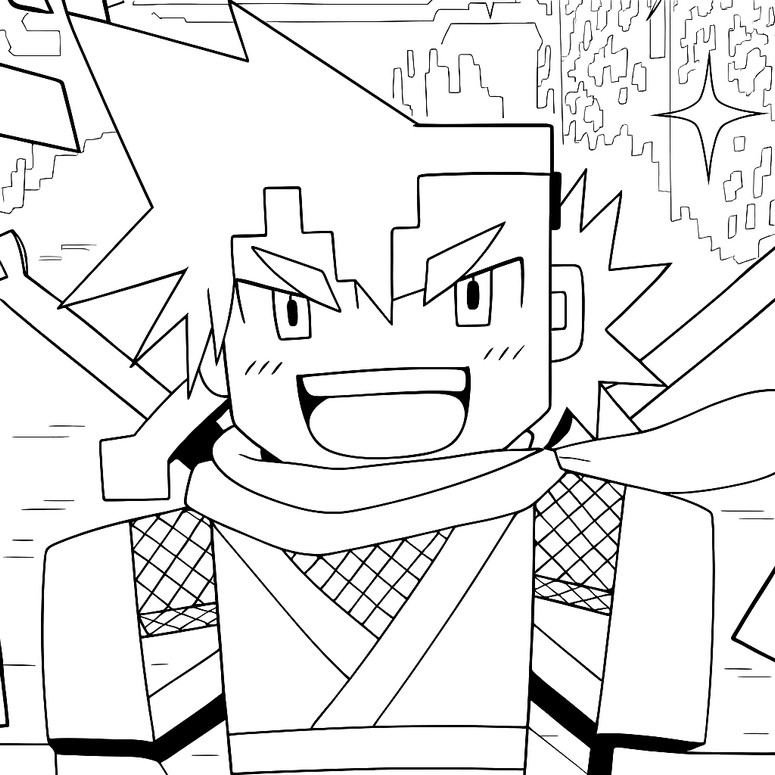 색칠 Minecraft 만화