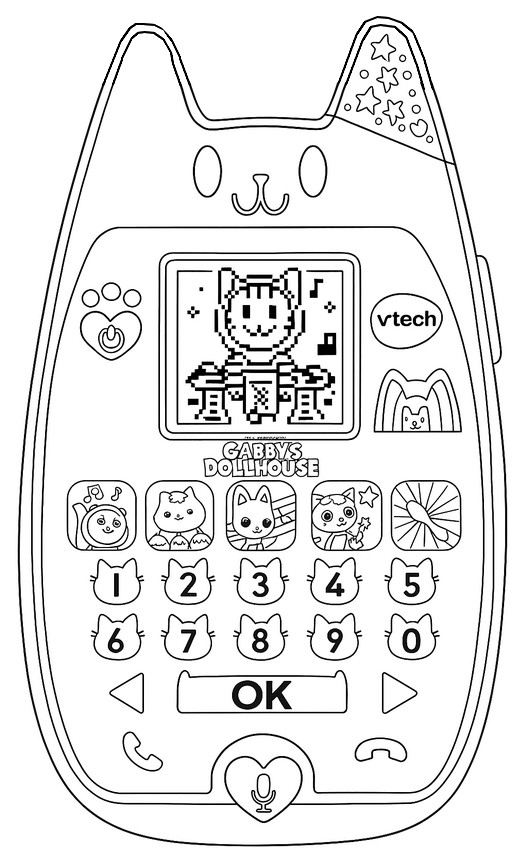 Coloring page Phone