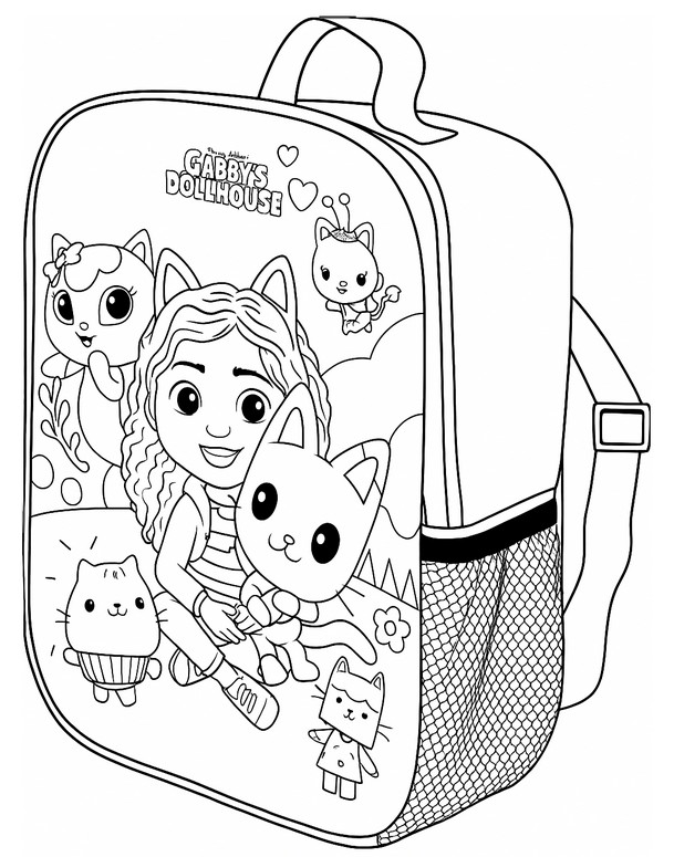 Coloring page Sac à dos
