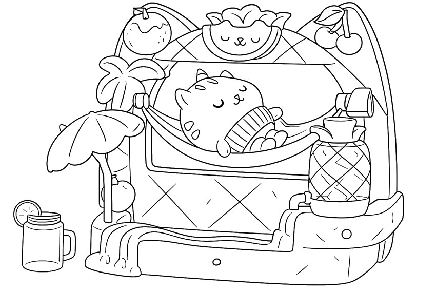 Coloring page Cakey’s Balcony