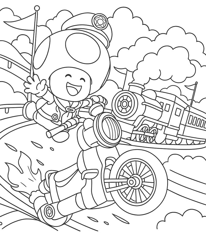 색칠 Toad