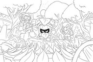 Lámina para colorear - Guardianes del Bosque Encantado - Brawl Stars - Alli y Trunk