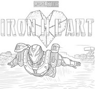 Imagen para colorear - El vuelo de la nueva heroína - Ironheart