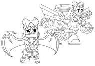 Immagine da colorare - Martyr Meg & Infernal Fang - Brawl Stars - Angeli e demoni 2025
