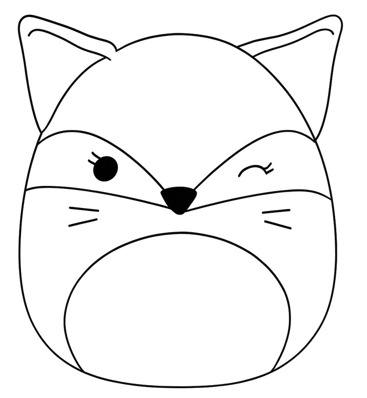 Dibujo para colorear Fifi el zorro