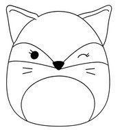 Dibujo descargable - Fifi el zorro - Squishmallows