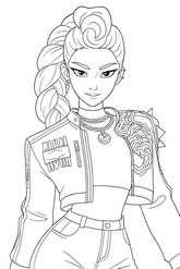 Kleurblad - Rumi - KPop Demon Hunters