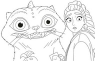Ausmalbild zum Herunterladen - Rumi - Derpy - KPop Demon Hunters