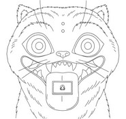 Tekening om in te kleuren - De boodschap - Derpy - KPop Demon Hunters